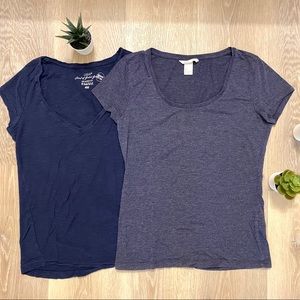 Organic Cotton Navy Tshirt Bundle!